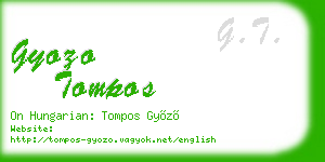 gyozo tompos business card